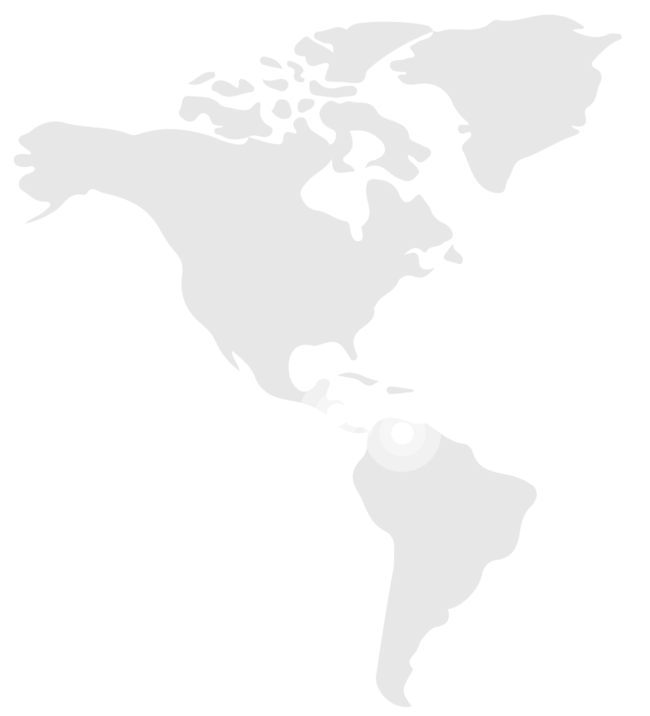 Landkarten-Ausschnitt von Zentral- und Mittelamerika.