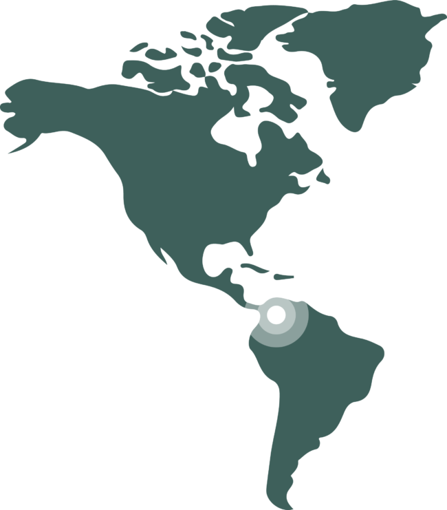 Landkarten-Ausschnitt von Kolumbien