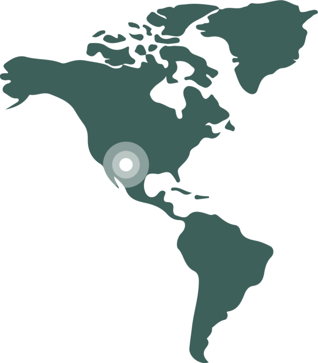 Landkarten-Ausschnitt von Mexiko